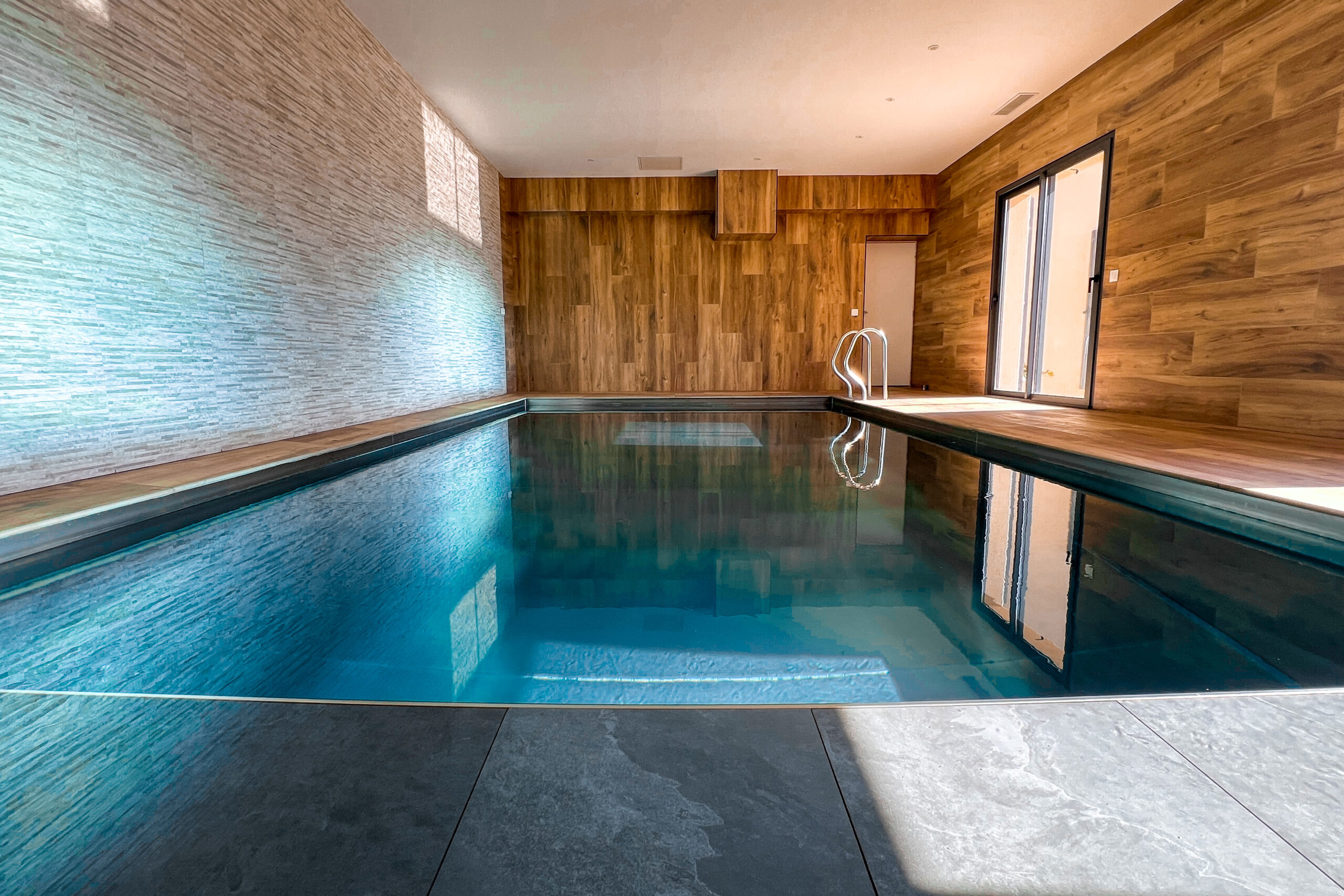 Talya Acier inoxydable Vue sur la piscine